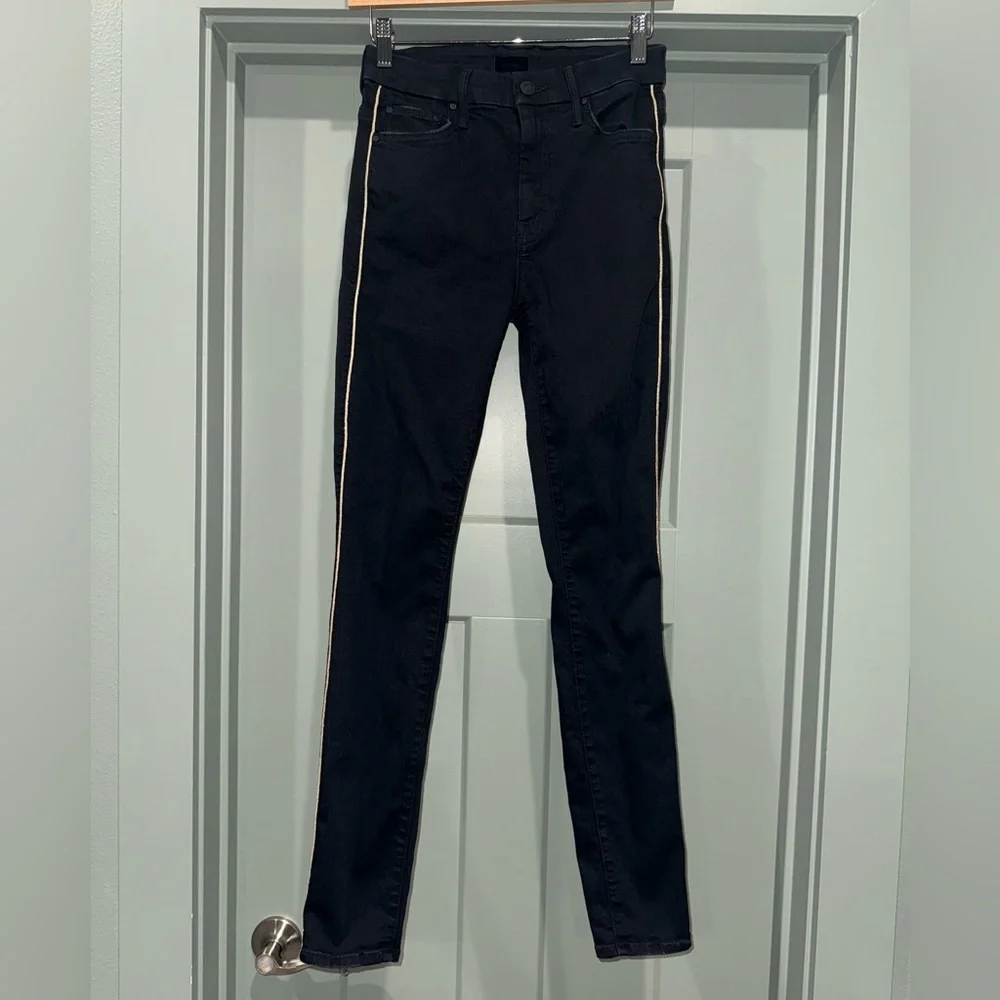 Mother Denim High Waisted Looker Jeans- Not Quilty One Liner-size 26 - Picture 5 of 16